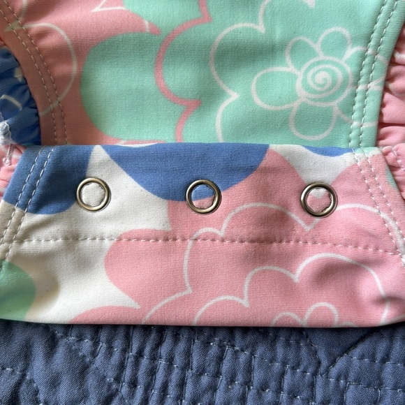🌸RUFFLE BUTTS BABY GIRL ONE PIECE SWIMSUIT/RASH GUARD - Picture 7 of 8